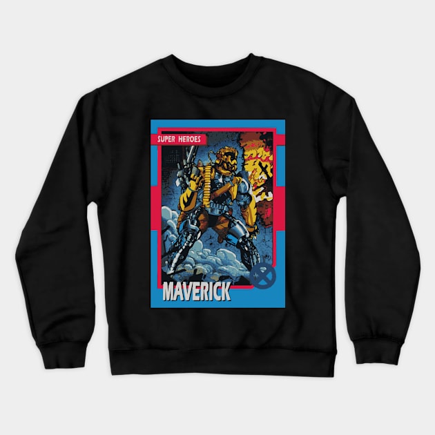 On the Hunt Mutant Superhero Crewneck Sweatshirt by Psychosis Media